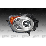 43793 VALEO Faro principale Dx, P21W, W5W, H7, Colore Lampeggiatore: arancione