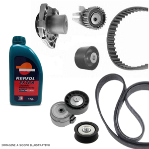 KIT DISTRIBUZIONE + POMPA ACQUA ORIGINALE FIAT 6000629059 71776007 | C.R.  SERVICE AUTORICAMBI SRL