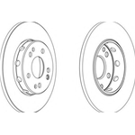 FERODO Disco freno PREMIER Assale anteriore, Ø: 310mm, ventilato DDF1241