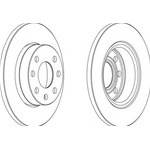 FERODO Disco freno PREMIER Assale anteriore, Ø: 236mm, Pieno DDF116