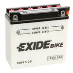 Batteria moto EXIDE 12N5.5-3B 5.5AH APRILIA CAGIVA SIMSON VESPA YAMAHA