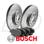 Dischi freno e pastiglie anteriori BOSCH (DPF9121)