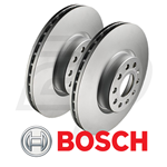 COPPIA DISCHI FRENO ANTERIORI BOSCH PER CITROEN C4 C3 DS3 DS4 OPEL MOKKA II CORSA F