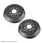 2 TAMBURI FRENO POSTERIORE LPR FIAT PUNTO, GRANDE PUNTO, OPEL CORSA D 1.2 LPG KW:59 2009/09> 7D0657