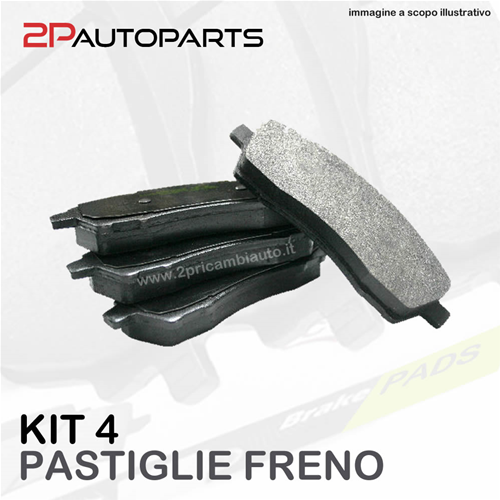 P-FRES014 - Pastiglie freno Posteriori ALFA ROMEO 147,156,166,156  Sportwagon,GT LANCIA Lybra - 2PARTS (Impianto frenante - Pastiglie freno);  P-FRES014