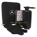 KIT COMPRESSORE GONFIAGGIO RIPARA PNEUMATICI ORIGINALE MERCEDES CON CUSTODIA E GUANTI