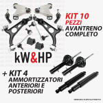 Kit Bracci Anteriori Rinforzati + Kit Ammortizzatori Alfa Romeo 147 / GT / 156