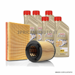 AOQ - KIT 3 FILTRI TAGLIANDO COMPATIBILE CON FT.500 (312) 1.2 BENZINA/GPL  Natural P.+4 lt. lubrificante : : Auto e Moto