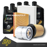 Kit tagliando auto, kit quattro filtri e 5 litri olio motore Selenia WR 5W30 (KF0035)/fo