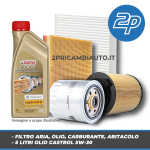 KIT TAGLIANDO 4 FILTRI + 5LT CASTROL 5W30 PER MERCEDES CLASSE B W246 B200 1.8 CDi