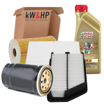 KIT TAGLIANDO 4 FILTRI + 5 LITRI CASTROL_5W30 PER HYUNDAI IX35 KIA SPORTAGE III 1.7 CRDi