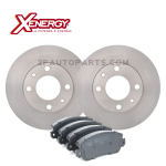 KIT DISCHI FRENO + PASTIGLIE ANTERIORI XENERGY PER FIAT PANDA 141A FIRE 750 900 1.0 1.1