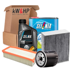 KIT TAGLIANDO + 4 LT SELENIA MULTIPOWER 5W40 PER FIAT PANDA 169 NATURAL POWER 1.2 GPL METANO