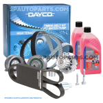 KIT DISTRIBUZIONE POMPA ACQUA E CINGHIA SERVIZI PER FIAT PANDA (141) 750 1000 1100 4x4