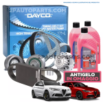 KIT CINGHIA DISTRIBUZIONE + POMPA ACQUA CINGHIA SERVIZI ANTIGELO PER ALFA ROMEO STELVIO GIULIA 2.2D