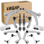 KIT 10PZ BRACCI BRACCETTI OSCILLANTI SOSPENSIONE ANTERIORE CON BIELLETTE TESTINE E TIRANTI STERZO COMPATIBILE CON ALFA ROMEO 159 E 159 SPORTWAGON